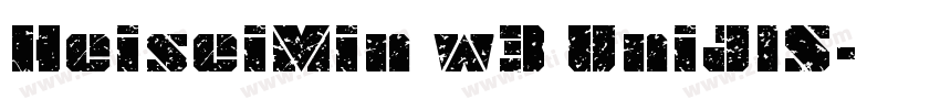 HeiseiMin w3 UniJlS字体转换